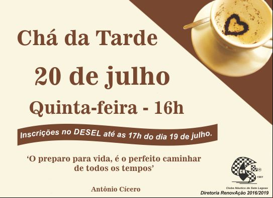 Chá da Tarde | 20 de julho